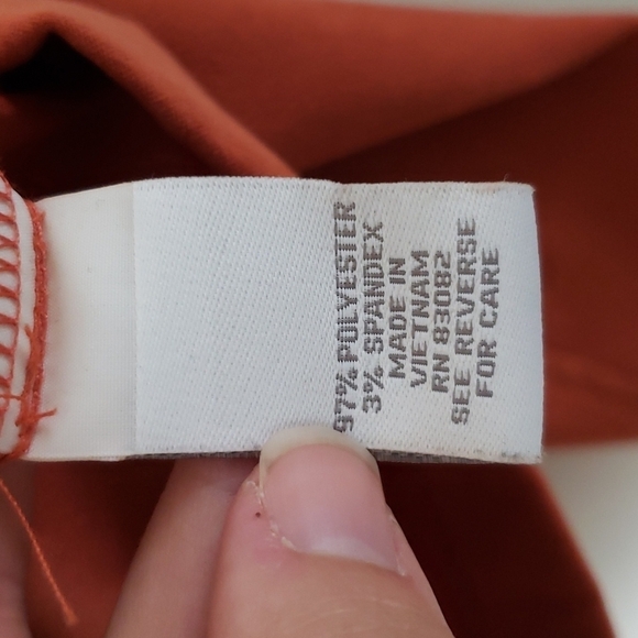 Christopher and banks lightweight jacket, rust orange, over shirt, Sz Small - Picture 6 of 8